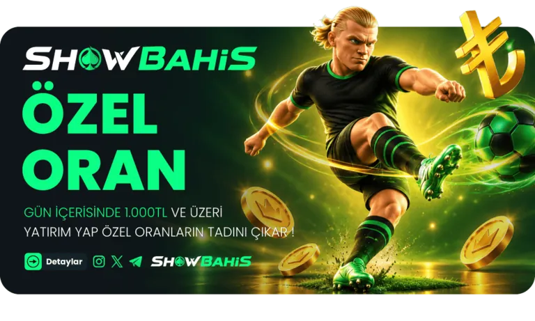 Show özel oran kampanyası — gün içinde 1.000 TL ve üzeri yatırım yap, özel oranların tadını çıkar